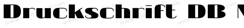 Druckschrift DB Normal字体转换
